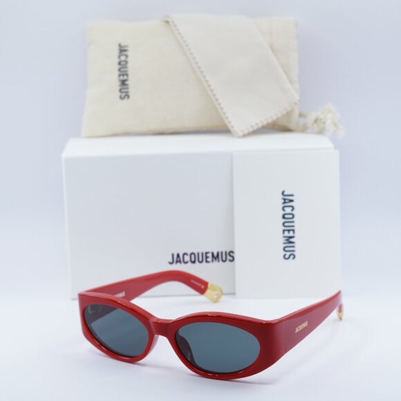 Jacquemus OVALO JAC/4 C8 Cat Eye Sunglasses - Red\\Grey main image 9